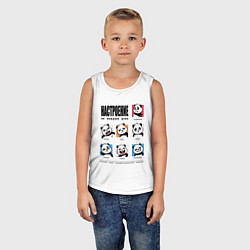 Майка детская хлопок Настроение на каждый день, цвет: белый — фото 2