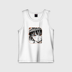 Детская майка Оранжевоглазая девушка