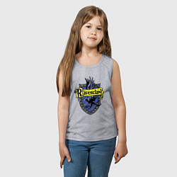 Майка детская хлопок Ravenclaw emblem, цвет: меланж — фото 2