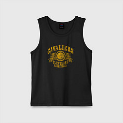 Майка детская хлопок Cleveland basketball, цвет: черный