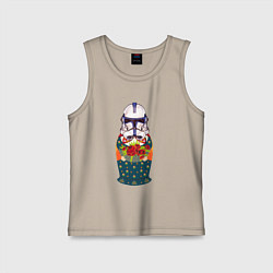 Детская майка Матрешка в шлеме штурмовика звездные войны