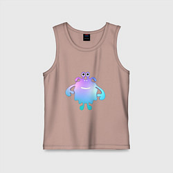 Детская майка Monster cartoon blue purple