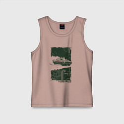 Детская майка Спорткар в гранж стиле