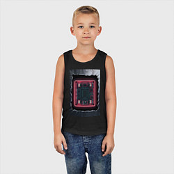 Майка детская хлопок Что внутри, цвет: черный — фото 2