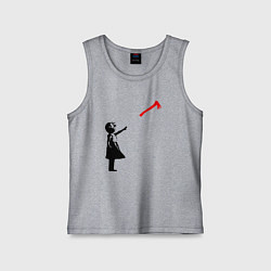 Детская майка Девочка и топор