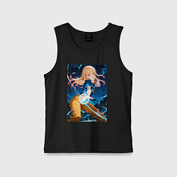 Майка детская хлопок Марин Китагава косплей Dragon Ball, цвет: черный