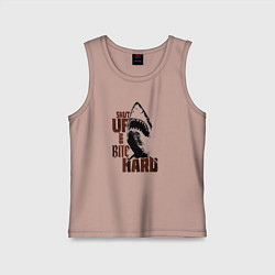 Майка детская хлопок Shark threshold, цвет: пыльно-розовый