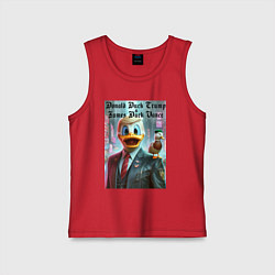 Детская майка Donald Duck Trump and James Duck Vance