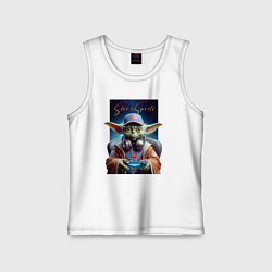 Майка детская хлопок Star eSports - Yoda, цвет: белый