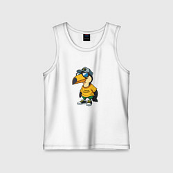 Детская майка Тукан в кроссовках