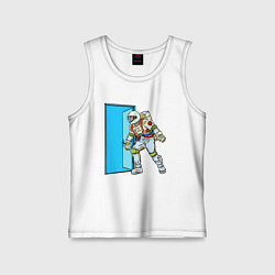 Детская майка Астронавт открывает дверь в неизведанное