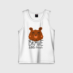 Детская майка Храбрый маленький мишка