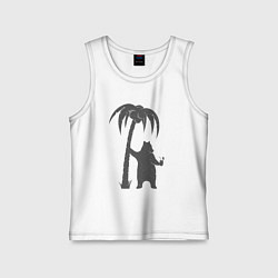 Детская майка Мишка и пальма