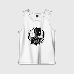 Майка детская хлопок Кибердоктор будущего, цвет: белый