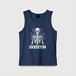 Детская майка Скелет в схемах