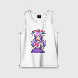 Детская майка Билли Айлиш аниме стиль