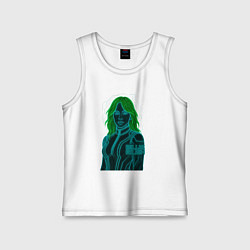 Детская майка Билли Айлиш из неоновых линий