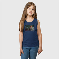 Майка детская хлопок Clair Obscur Expedition 33 Maelle, цвет: тёмно-синий — фото 2