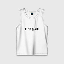Майка детская хлопок New York - USA metropolis, цвет: белый