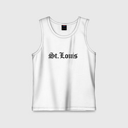 Майка детская хлопок St Louis Missouri - USA, цвет: белый