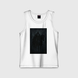 Майка детская хлопок Рыцарь тьмы - dark fantasy, цвет: белый