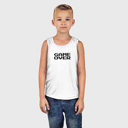 Майка детская хлопок Конец игры, цвет: белый — фото 2