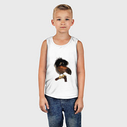 Майка детская хлопок Скебоб, цвет: белый — фото 2