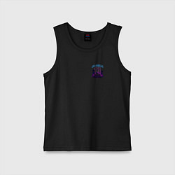 Майка детская хлопок Los Aneles 13, цвет: черный