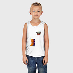 Майка детская хлопок Doom персонаж из игры, цвет: белый — фото 2