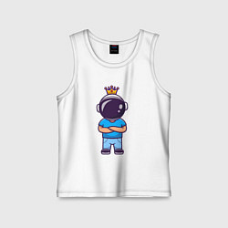 Детская майка Король космонавт