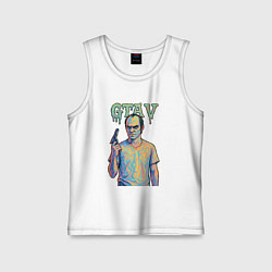 Майка детская хлопок Тревор Филипс, цвет: белый