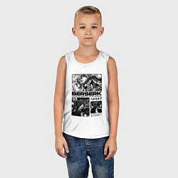 Майка детская хлопок Гатс из берсерка, цвет: белый — фото 2