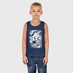 Майка детская хлопок Фрирен - обложка, цвет: тёмно-синий — фото 2