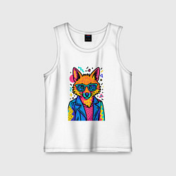Детская майка Лиса Pop Colors