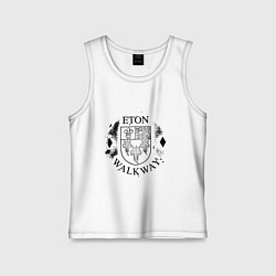 Майка детская хлопок Путешествия Итон, цвет: белый