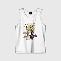 Детская майка Полнолуние в Хэллуин