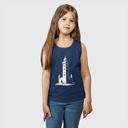 Майка детская хлопок Страж веков, цвет: тёмно-синий — фото 2