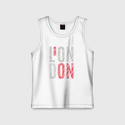 Детская майка Поверни на Лондон