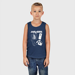 Майка детская хлопок The Cure group, цвет: тёмно-синий — фото 2