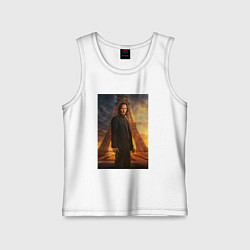 Майка детская хлопок Джон Уик в Париже, цвет: белый