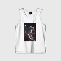 Майка детская хлопок Смех Джокера, цвет: белый