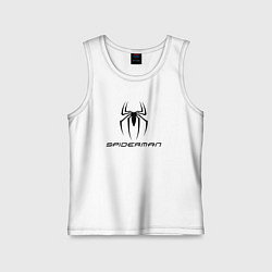 Майка детская хлопок Spiderman, цвет: белый