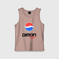 Майка детская хлопок Дима Лайт, цвет: пыльно-розовый