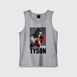Майка детская хлопок Mike Tyson, цвет: меланж
