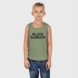 Майка детская хлопок Black Sabbath, цвет: авокадо — фото 2