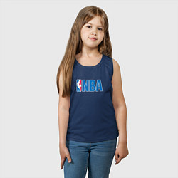 Майка детская хлопок NBA, цвет: тёмно-синий — фото 2