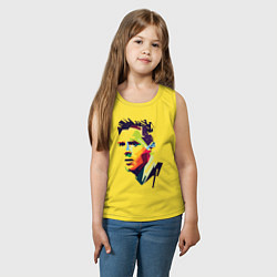 Майка детская хлопок Lionel Messi: fun-art, цвет: желтый — фото 2