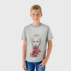 Футболка детская Die Antwoord: Blooded Heart, цвет: 3D-принт — фото 2