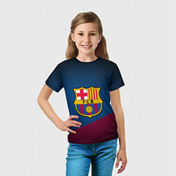 Футболка детская FCB Barcelona, цвет: 3D-принт — фото 2