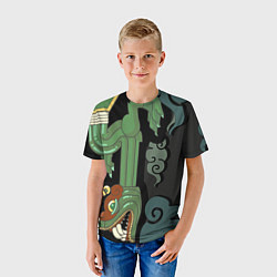 Футболка детская Cs:go - Fire Serpent Огненный змей, цвет: 3D-принт — фото 2